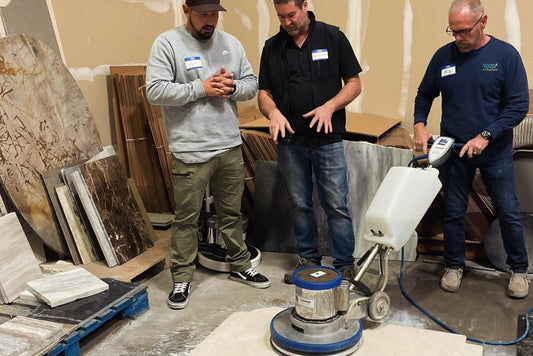Hands-on hard surface care and restoration training