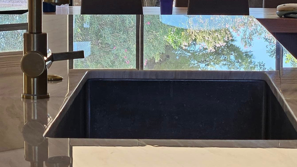 Natural stone countertop - high gloss