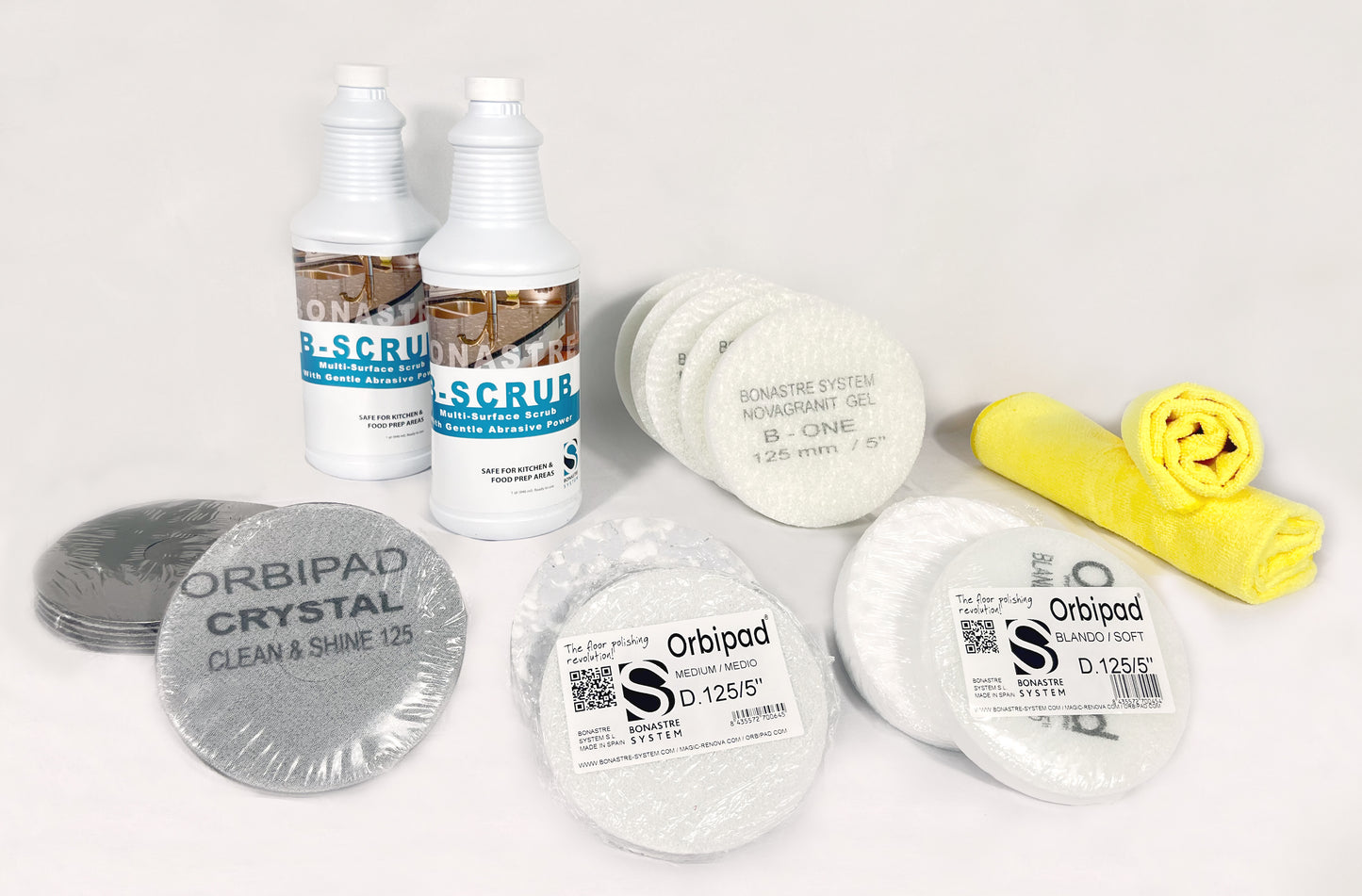 Bonastre Shower Hard Water & Soap Scum Removal Kit – Professional Kit