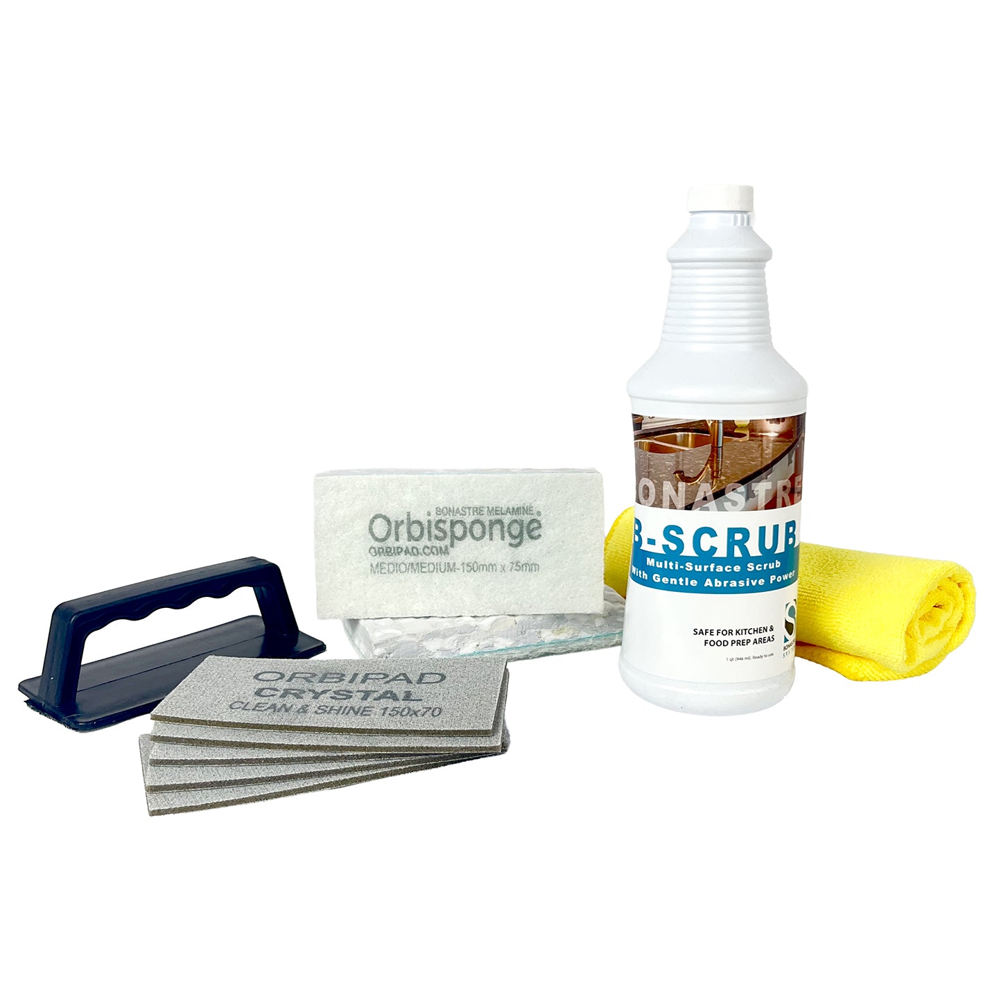 Bonastre Hard Water & Soap Scum Removal Kit – Glass, Tile & Bathroom & Kitchen Surfaces