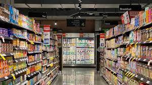 Floor reflection - grocery store